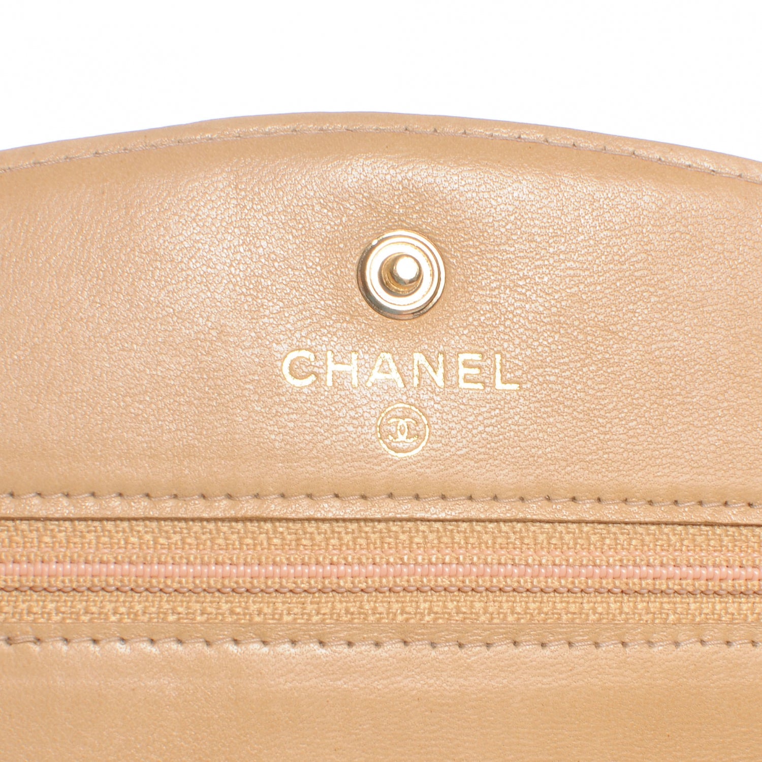 Chanel Caviar Wallet on Chain WOC Beige 5 of 8