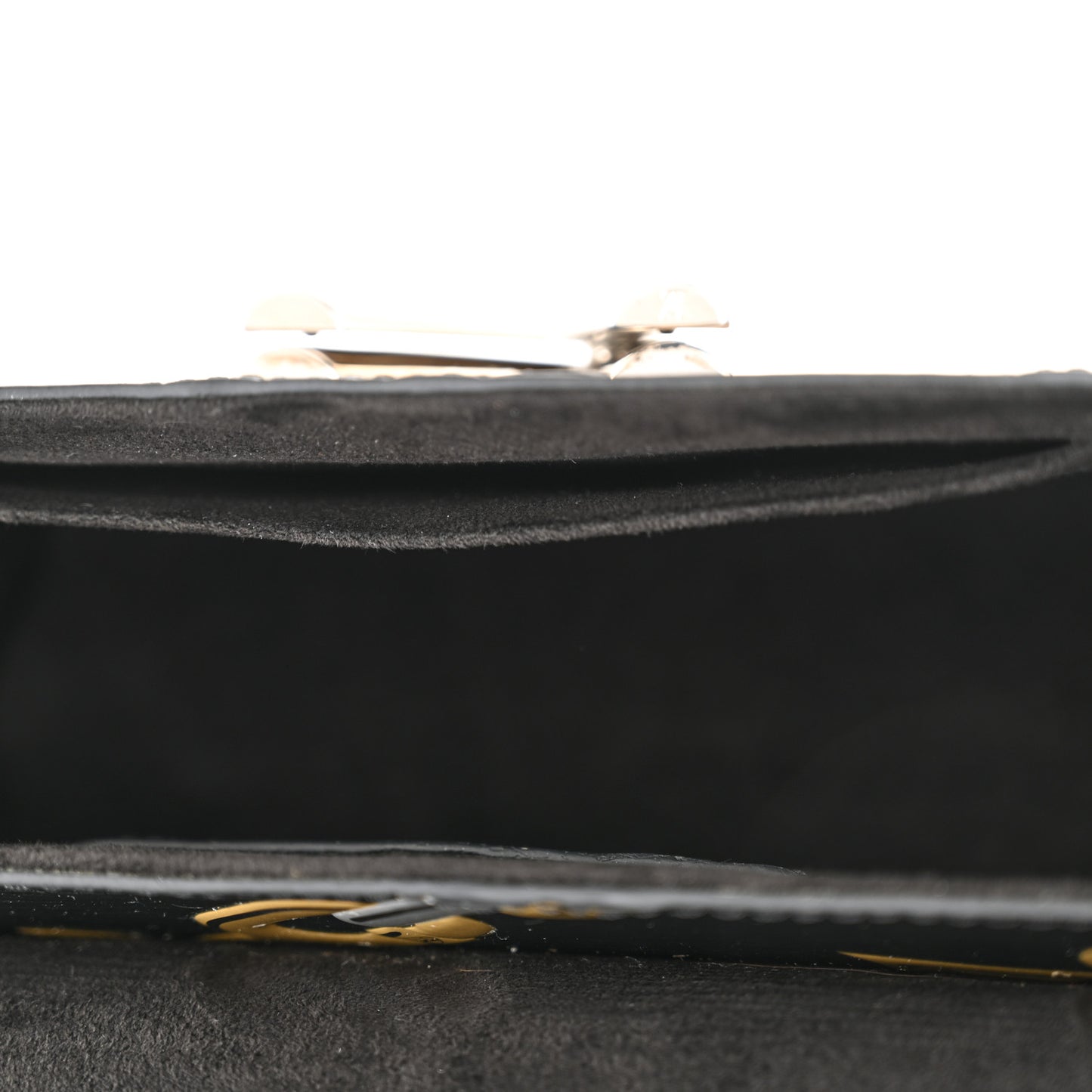 Epi Chain Flower Twist Shoulder Bag MM Black