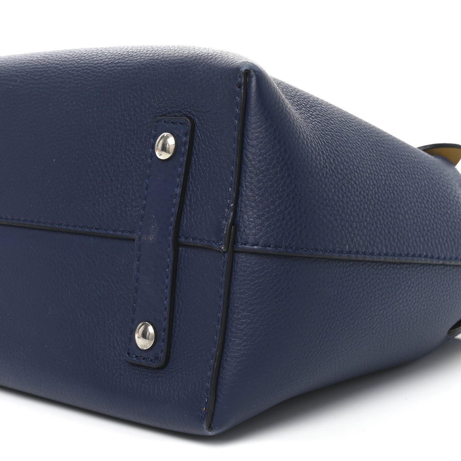 Burberry Soft Grain Calfskin Small Belt Bag Navy White 9 of 10