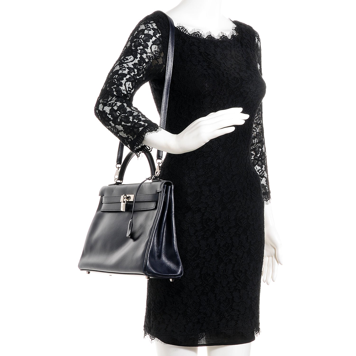 Hermes Box Kelly Retourne 32 Indigo 2 of 28