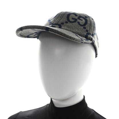 Gucci Wool Monogram Jumbo GG Antonio Baseball Hat M Grey 2 of 10