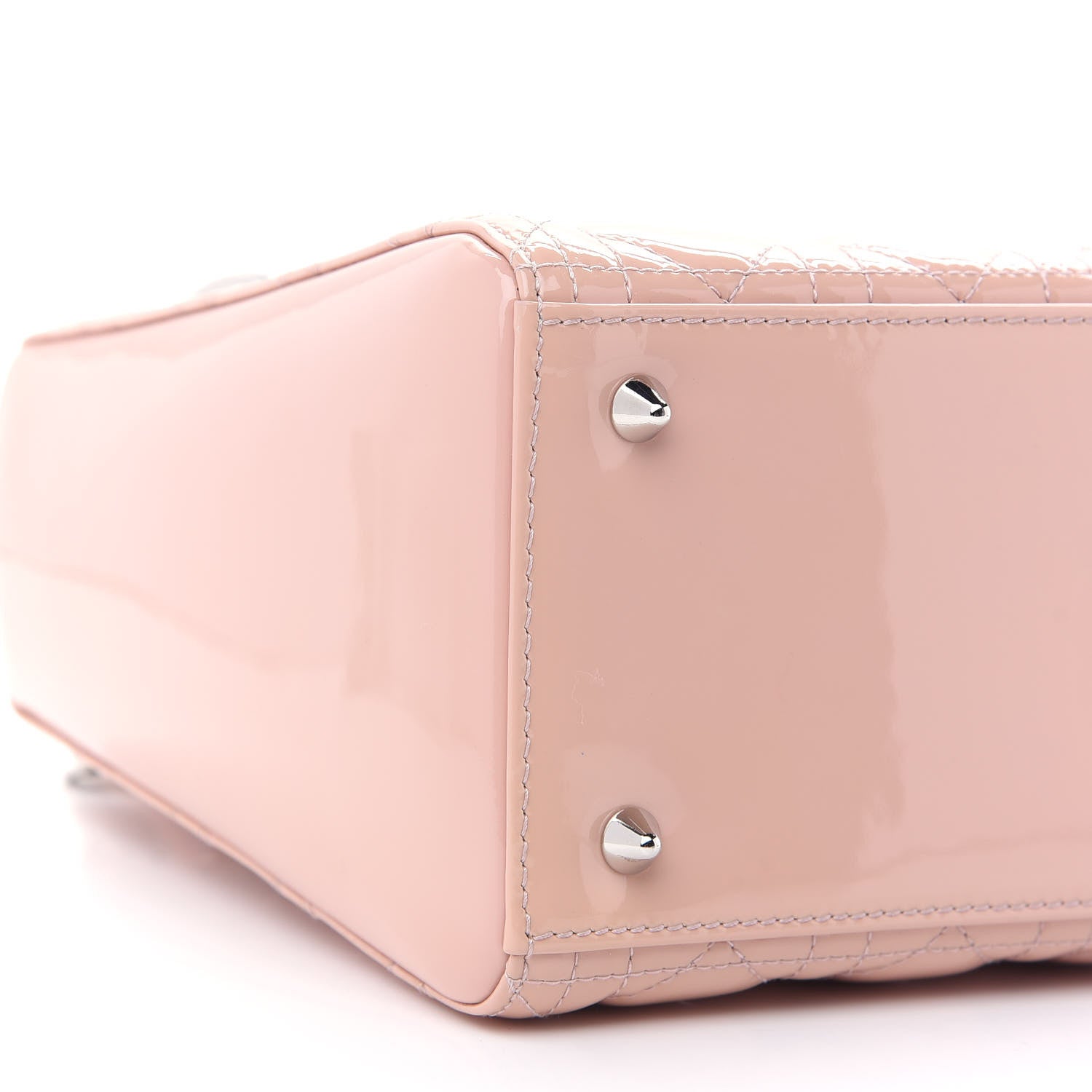 Christian Dior Patent Cannage Medium Lady Dior Rose Clair 8 of 9