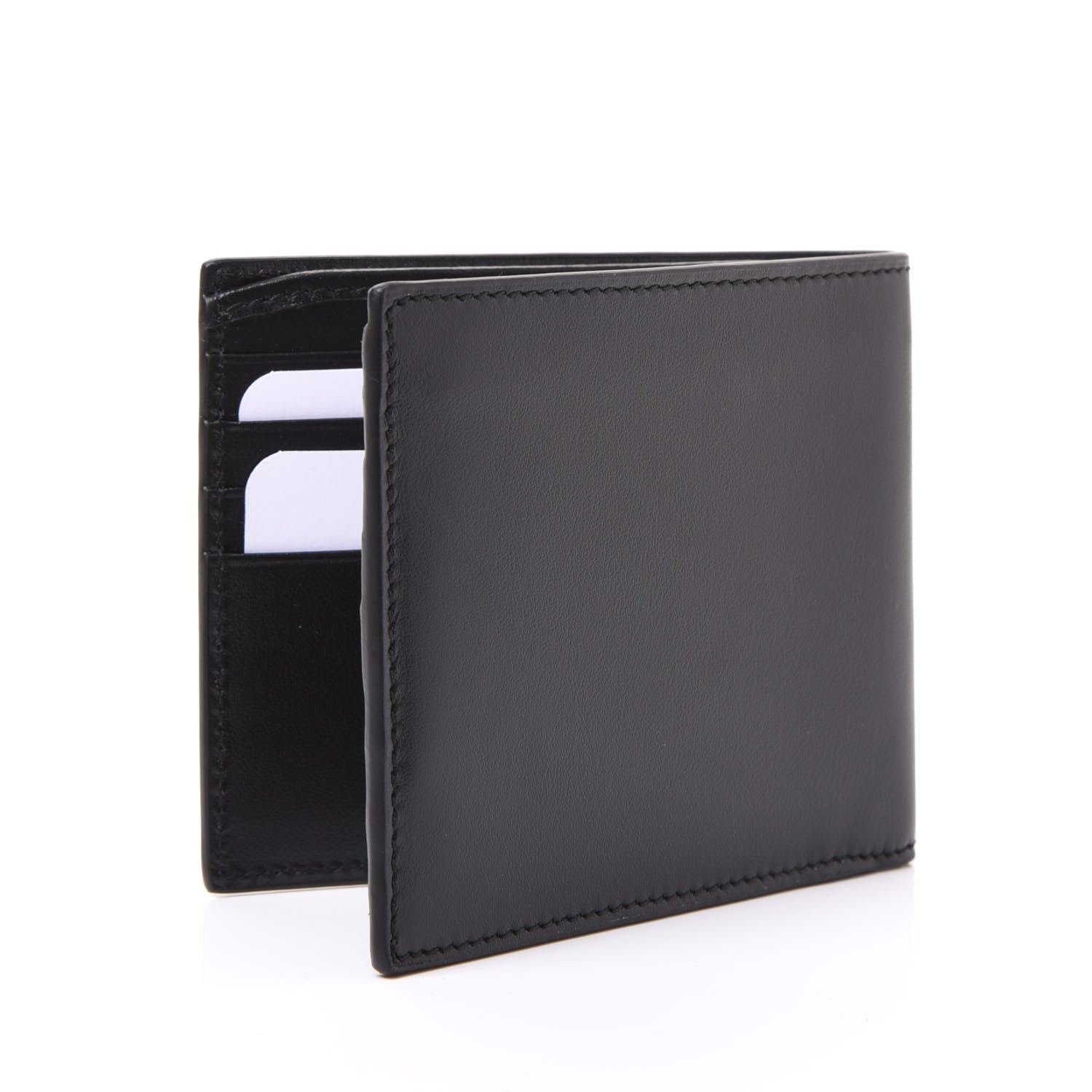 Gucci Plutone Calfskin Logo Bi-Fold Wallet Black 2 of 9
