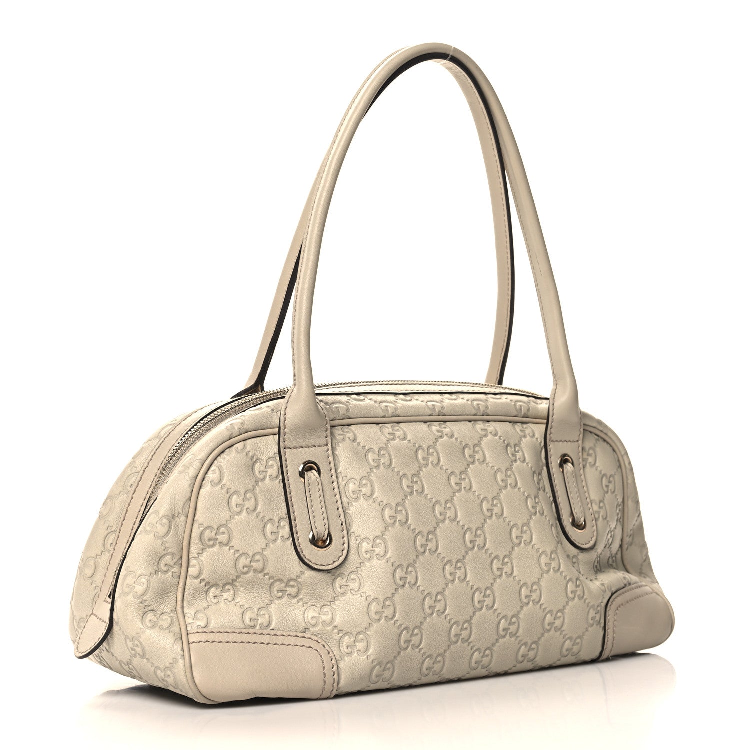 Gucci Guccissima Small Princy Satchel Off White 3 of 13