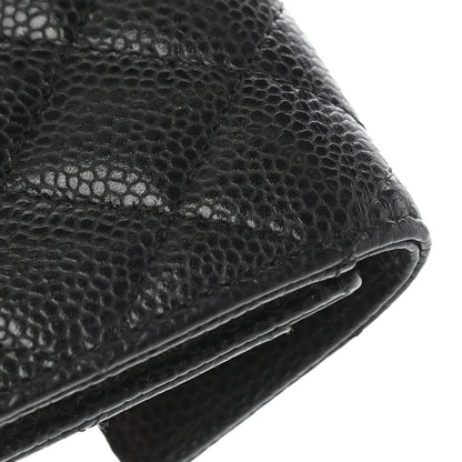 Chanel Caviar Quilted Flap Card Holder Black 11 of 11