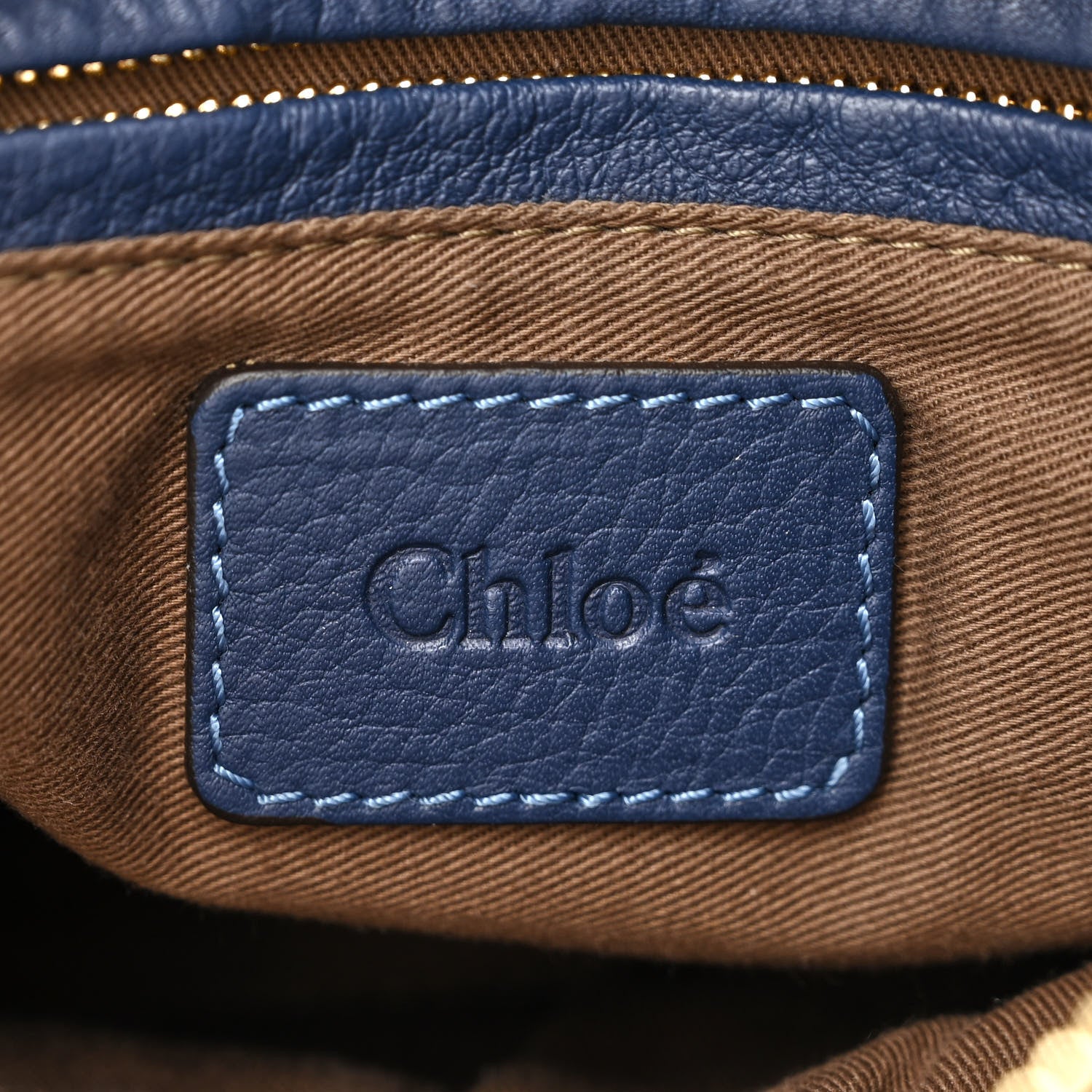Chloe Calfskin Medium Marcie Satchel Royal Navy 9 of 20
