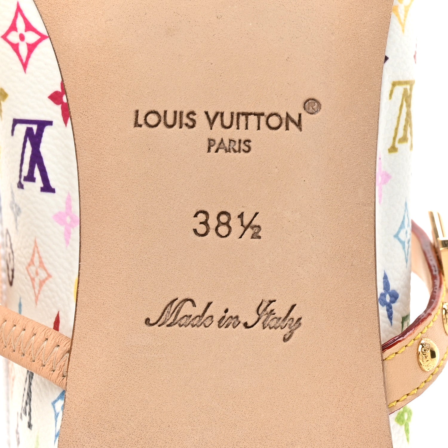 Louis Vuitton LV X TM Monogram Multicolor Romy Flat Ballerinas 38.5 White 7 of 10