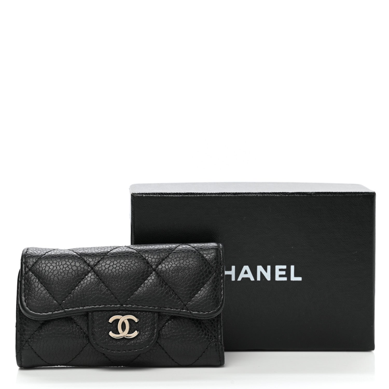 Chanel Caviar Quilted 6 Key Holder Black 9 of 9