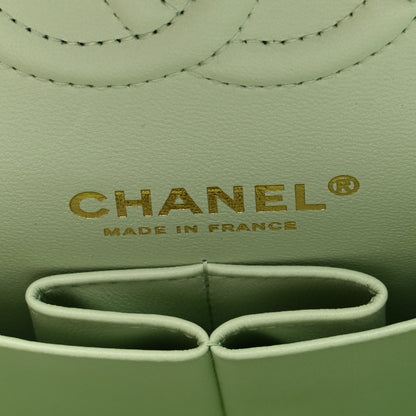Chanel Caviar Quilted Small Double Flap Light Green 6 of 10