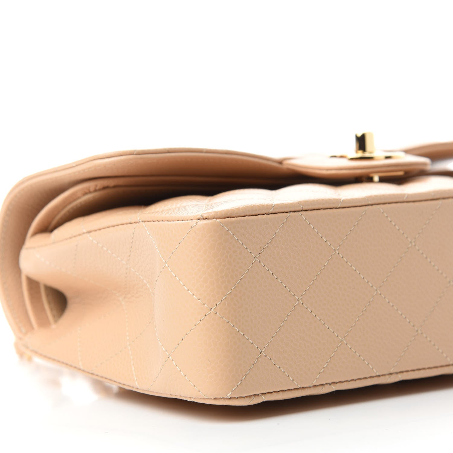 Chanel Caviar Quilted Small Double Flap Beige 6 of 11