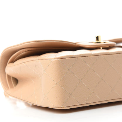 Chanel Caviar Quilted Small Double Flap Beige 6 of 11