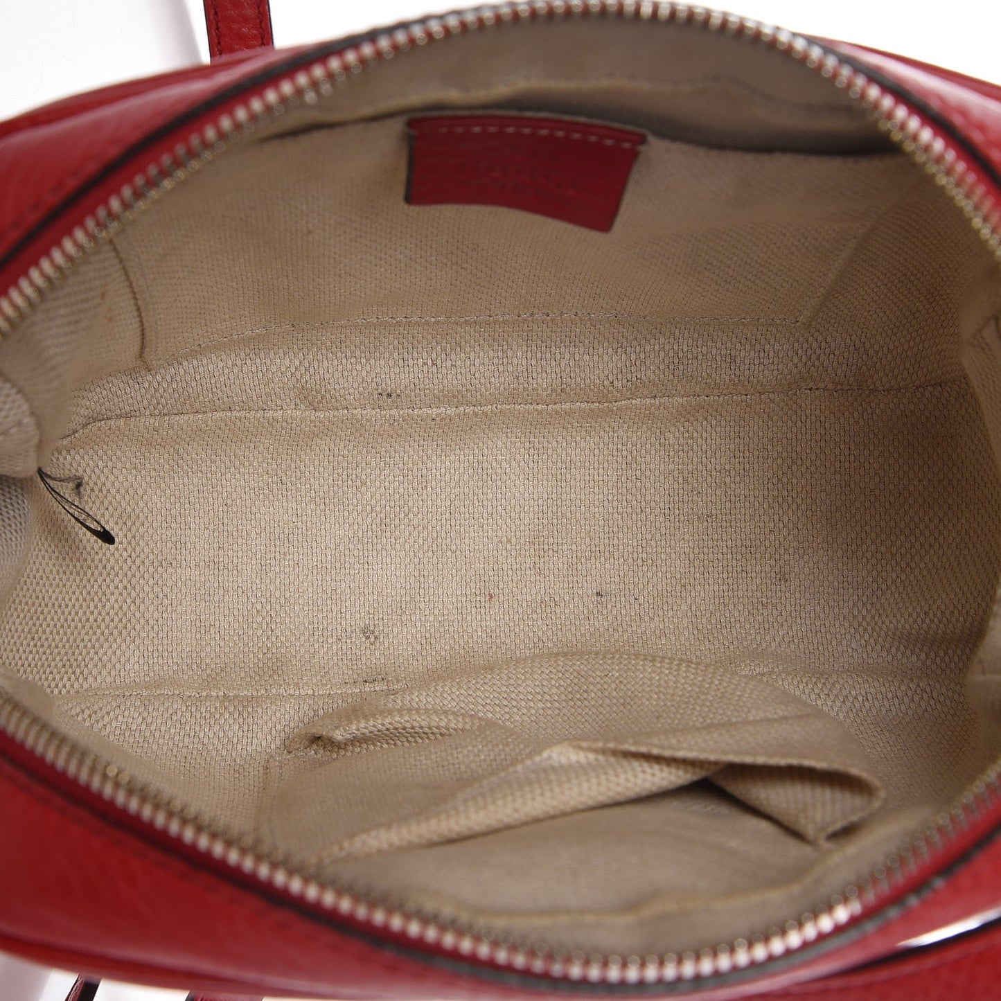 Pebbled Calfskin Small Soho Disco Bag Tabasco Red
