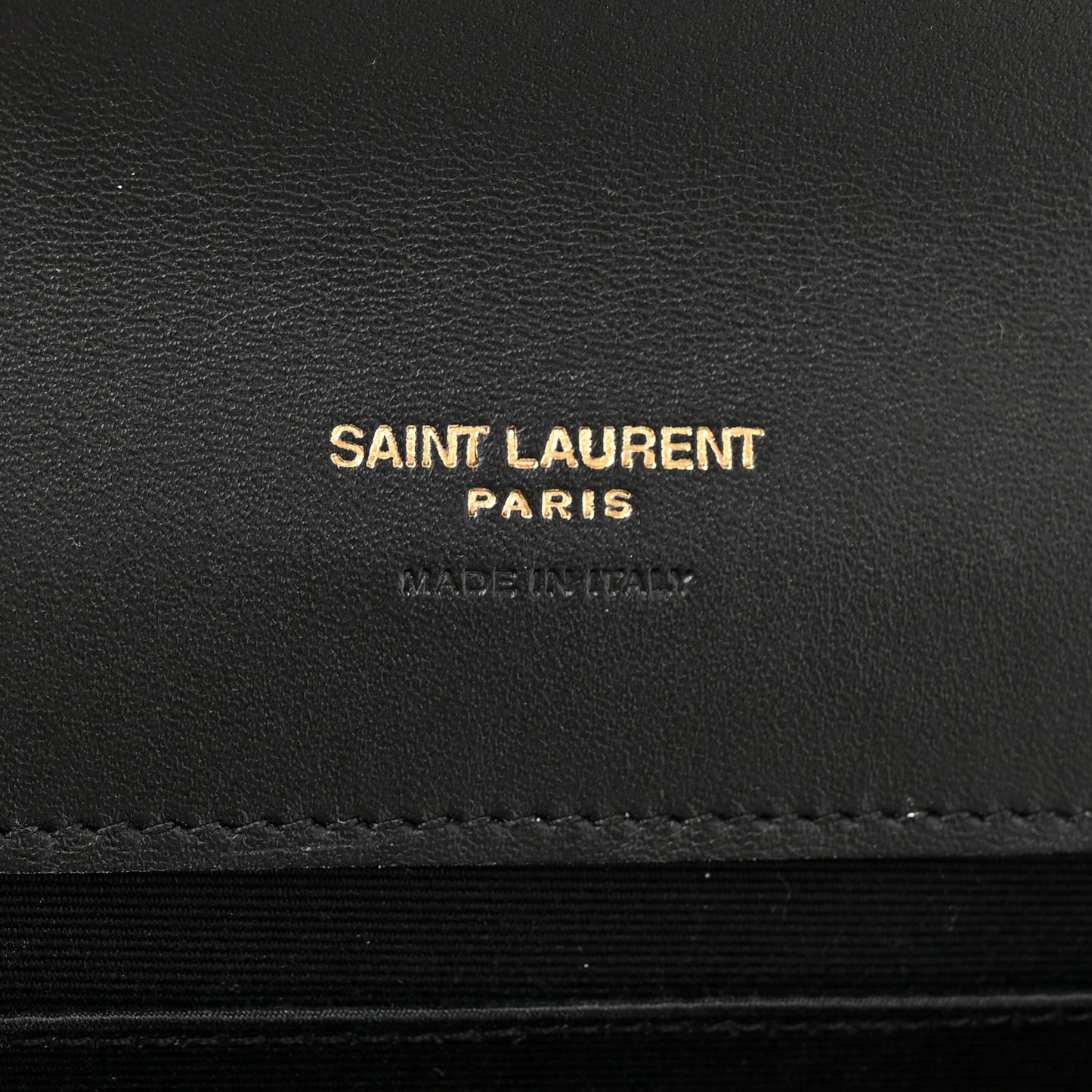 Crinkled Calfskin Mixed Matelasse Triquilt Monogram Clutch Black