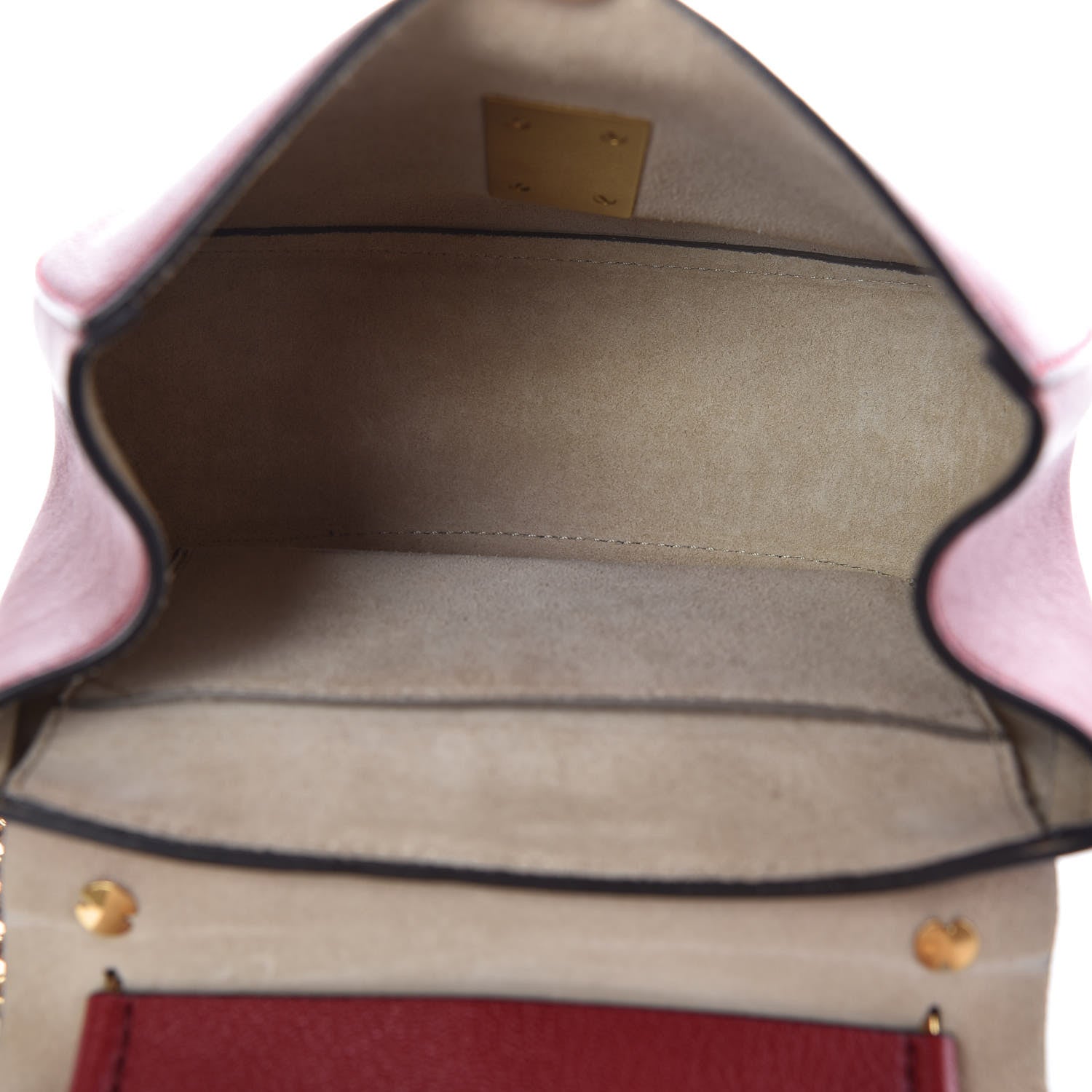 Chloe Grained Lambskin Mini Drew Shoulder Bag Intense Red 5 of 7