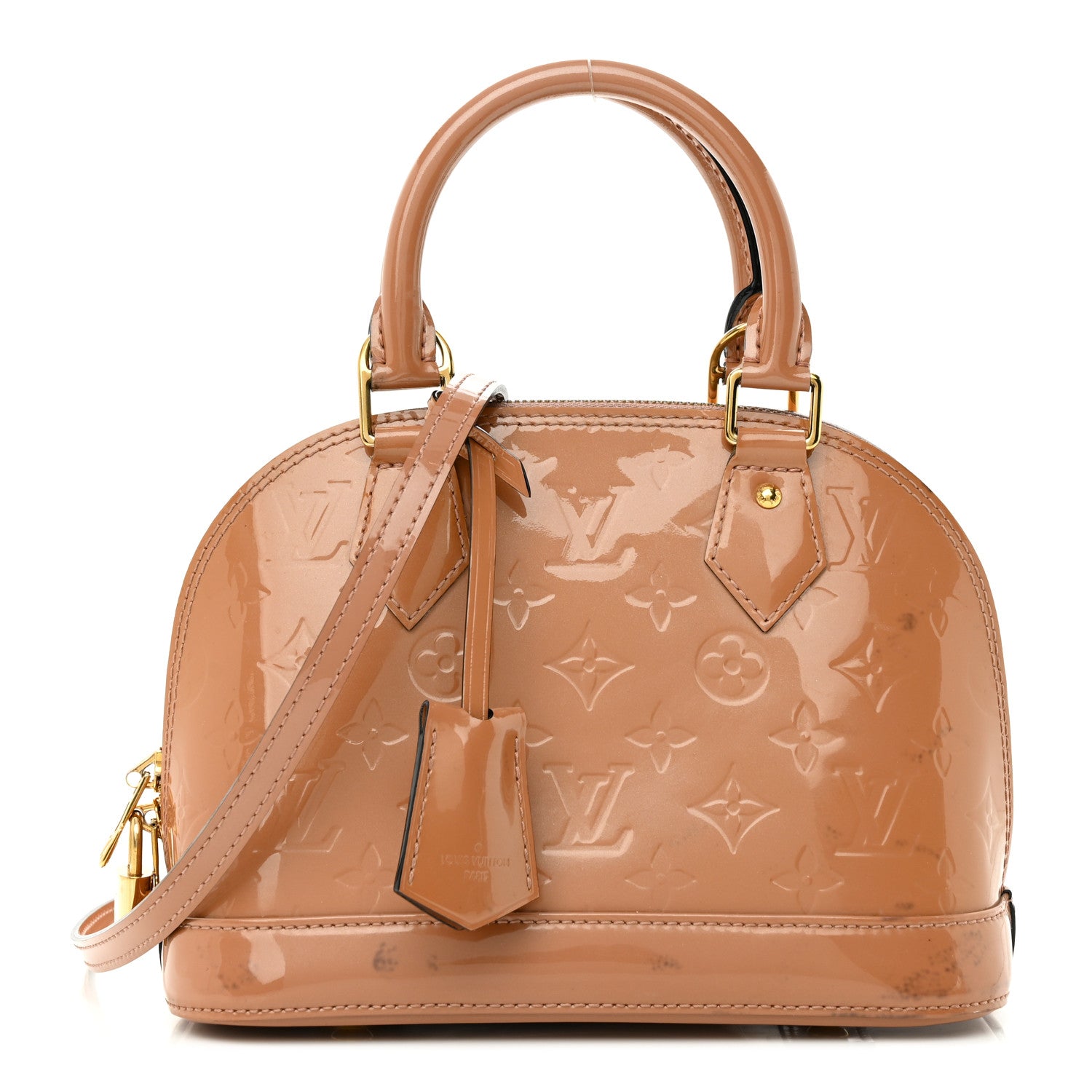 Louis Vuitton Vernis Alma BB Rose Velours 1 of 12