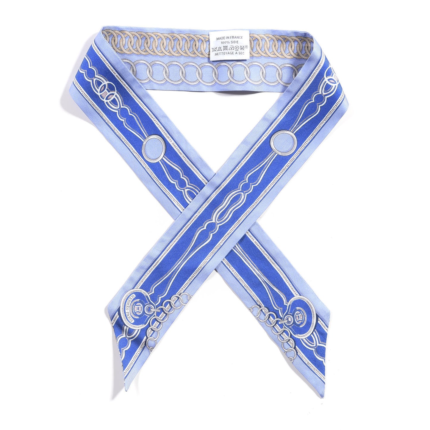 Silk Maillons Twilly Ciel Bleu Roy Beige