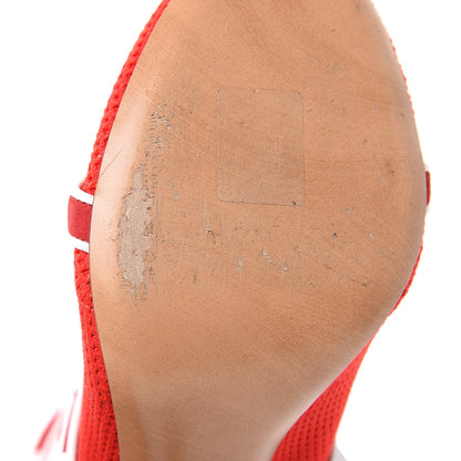 Valentino Garavani Knit Suede Free Rockstud Bodytech 105mm Ankle Boots 39 Rosso Valentino Optic White 7 of 8