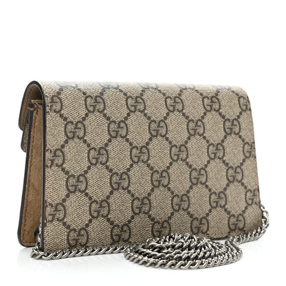 Gucci GG Supreme Monogram Super Mini Dionysus Shoulder Bag Taupe 3 of 10