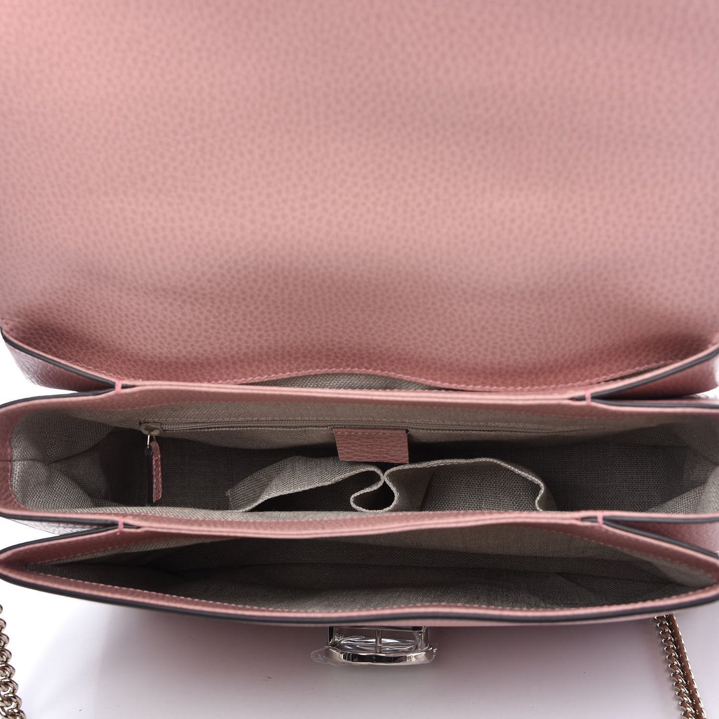 Dollar Calfskin Medium Interlocking G Top Handle Shoulder Bag Soft Pink