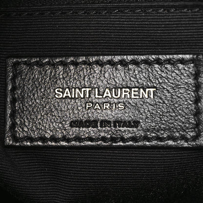 Saint Laurent Smooth Calfskin Canvas Leopard Print Medium Niki Chain Satchel Light Natural 6 of 10