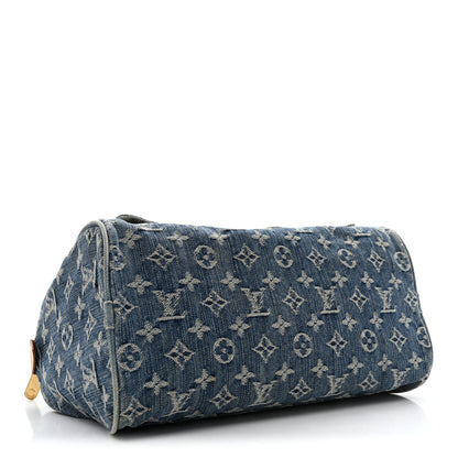 Louis Vuitton Monogram Denim Neo Speedy Blue 4 of 12