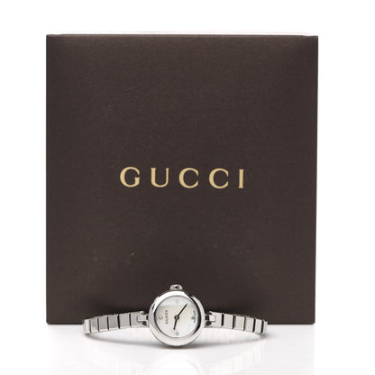 Gucci Stainless Steel Diamond Mother of Pearl 22mm Diamantissima Quartz Watch 5 of 5