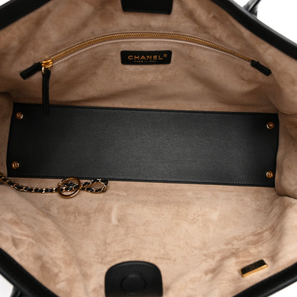 Chanel Calfskin Archetype Small Shopping Tote Black 5 of 10