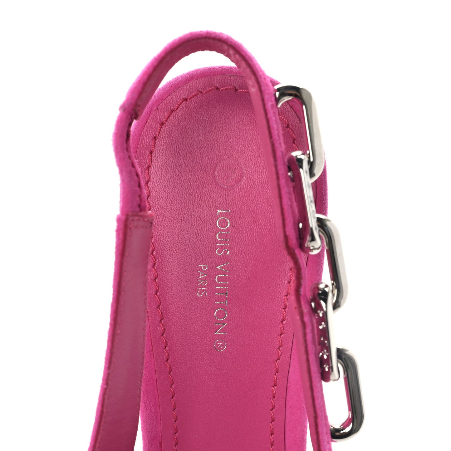 Suede Sparkle Slingback Pumps 39 Pink