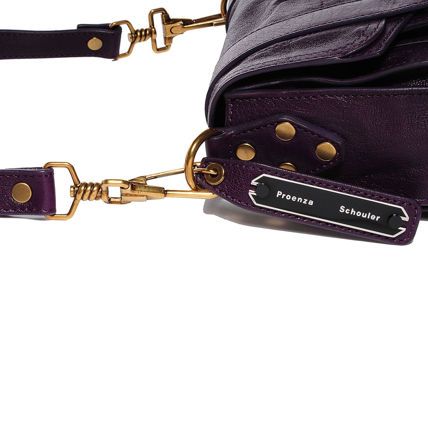 Lambskin PS1 Mini Pouch Messenger Bag Grape Jam