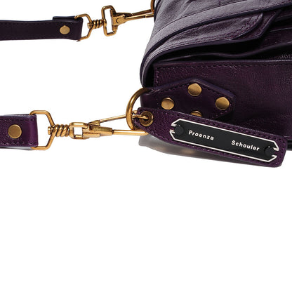 Proenza Schouler Lambskin PS1 Mini Pouch Messenger Bag Grape Jam 5 of 11