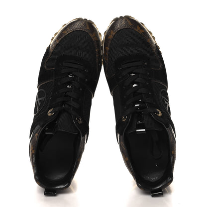 Louis Vuitton Suede Monogram Run Away Sneakers 37 Black 2 of 9
