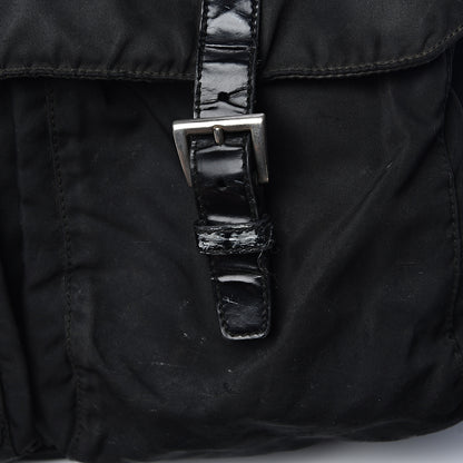 Prada Tessuto Nylon Messenger Bag Black 12 of 22