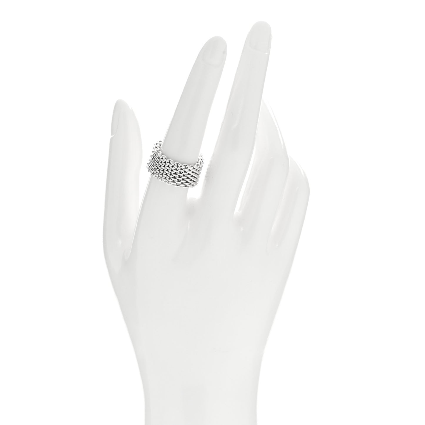 Sterling Silver Somerset Mesh Ring 56 7.75