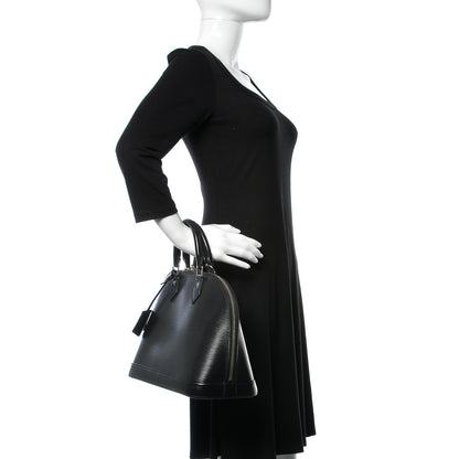 Louis Vuitton Epi Alma PM Black 2 of 7