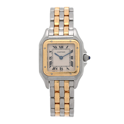Cartier Stainless Steel 18K Yellow Gold 22mm Panthere Quartz Watch 1 of 4