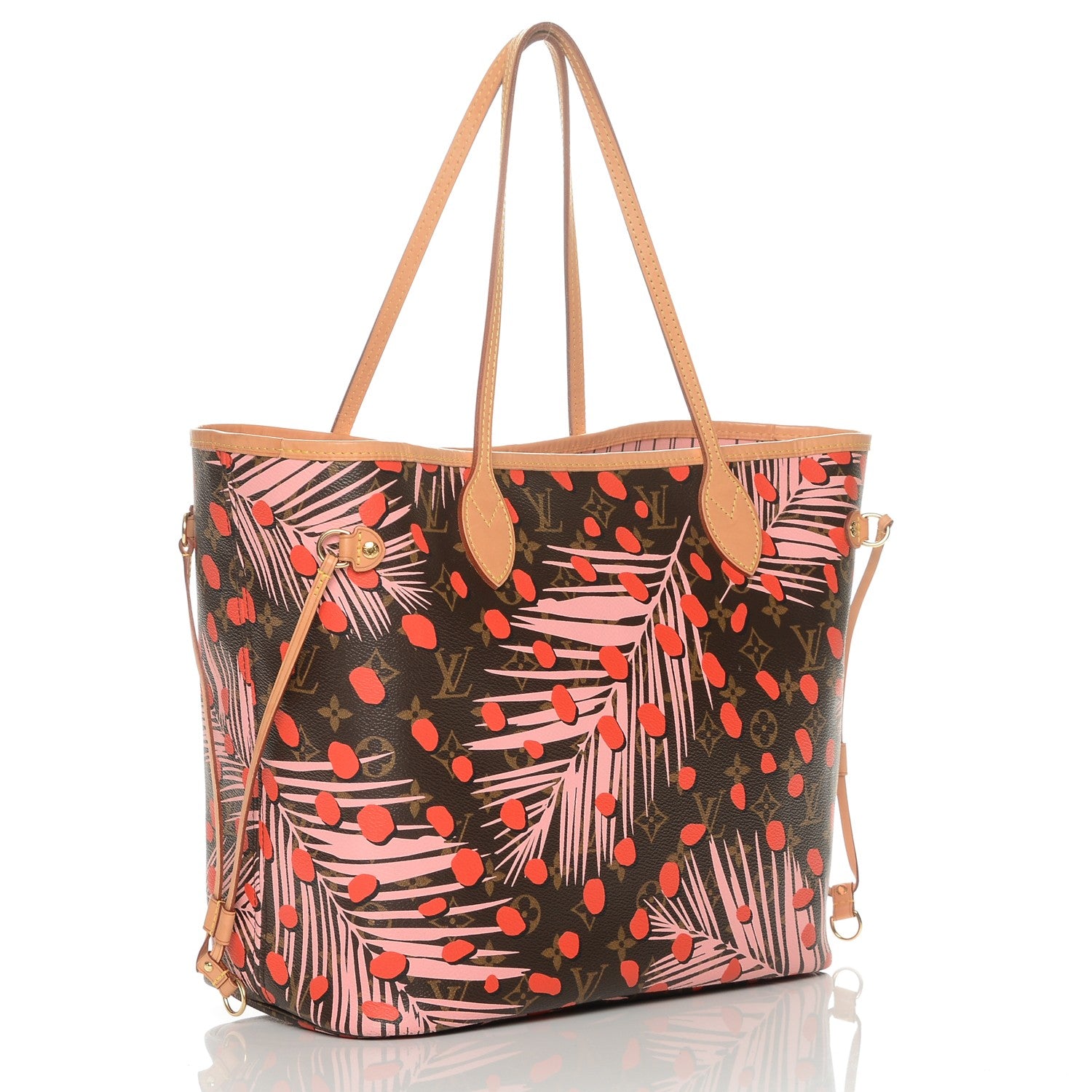 Louis Vuitton Monogram Jungle Dots Neo Neverfull MM Sugar Pink Poppy 3 of 7