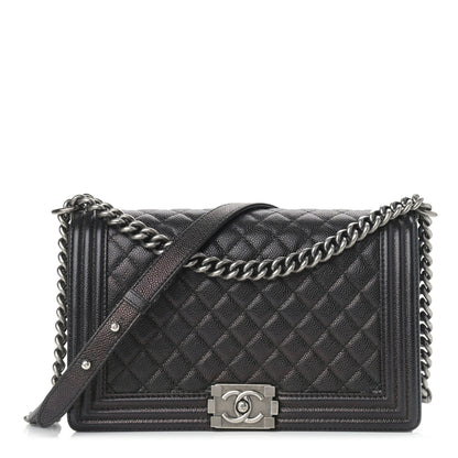 Chanel Caviar Quilted New Medium Boy Flap Black 1 of 9