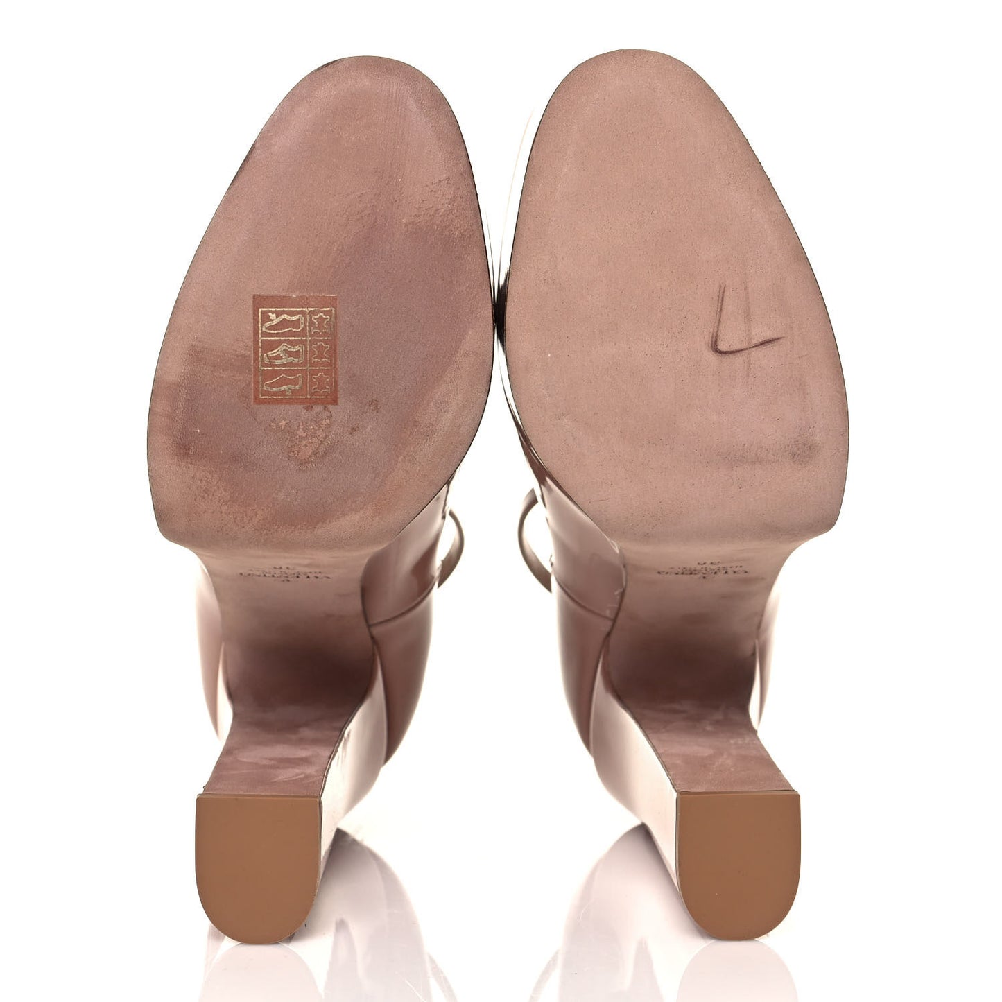 Patent Tan-Go 55/155mm Platform Pumps 38 Rose Cannelle