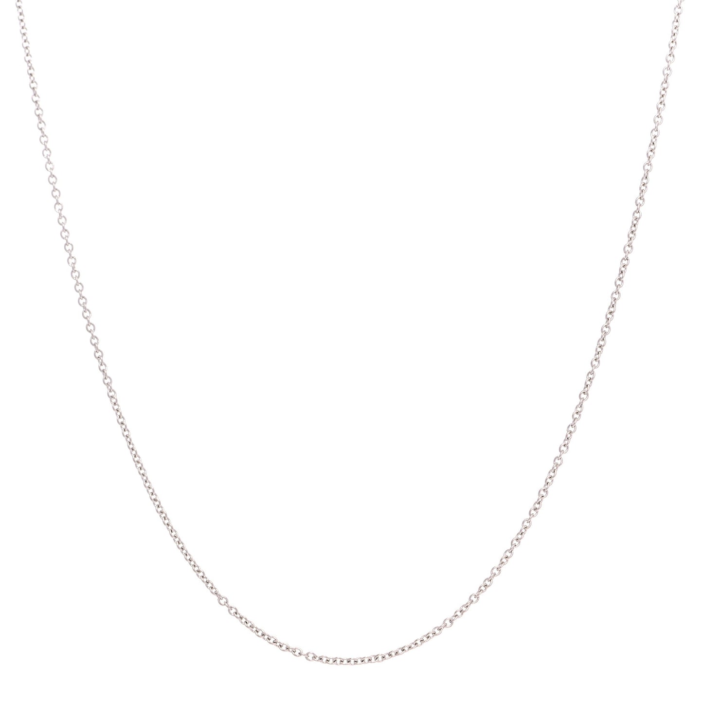 Platinum Chain Necklace 18"