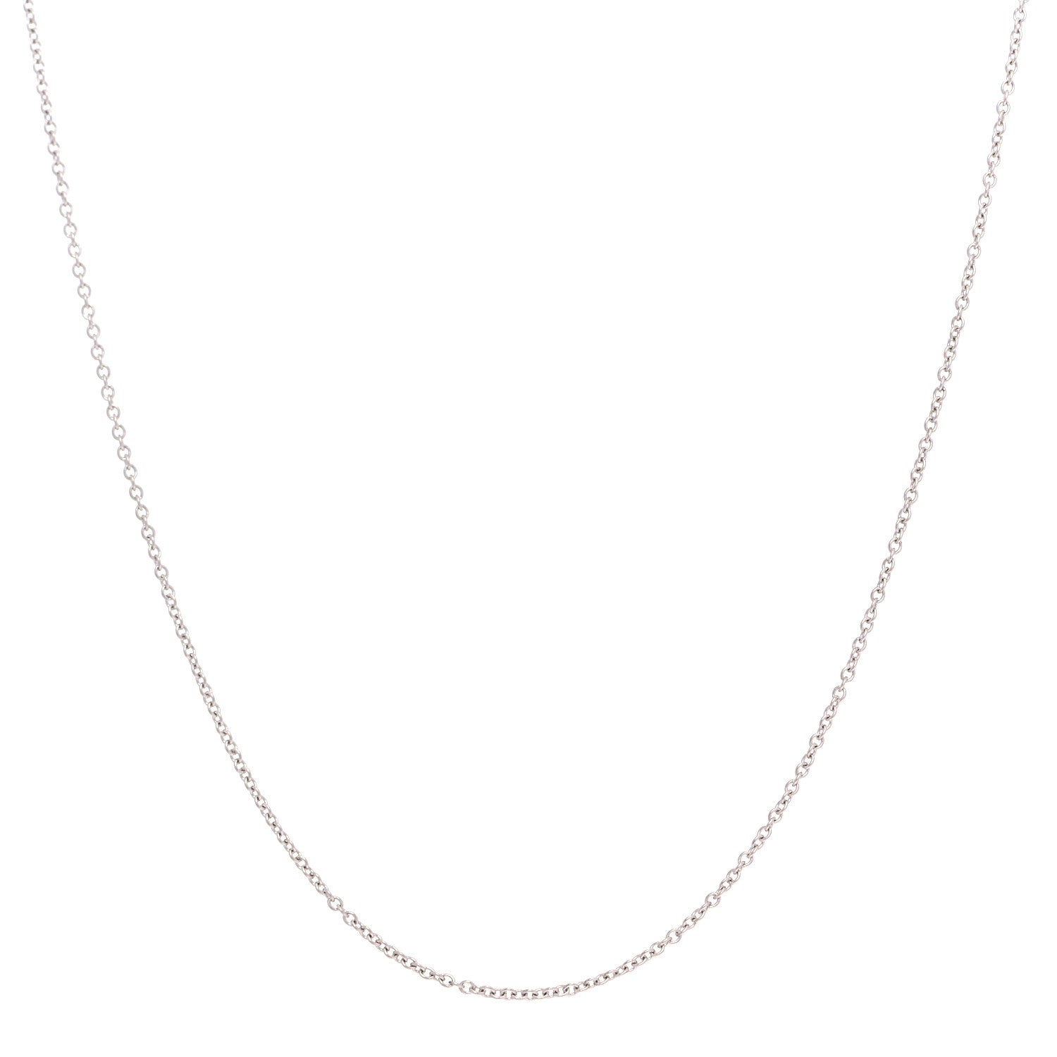 Tiffany Platinum Chain Necklace 18" 1 of 5