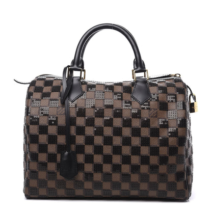 Louis Vuitton Damier Paillettes Speedy 30 Black 1 of 11