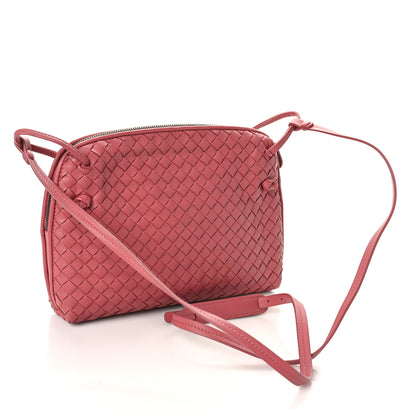 Bottega Veneta Nappa Intrecciato Nodini Crossbody Messenger Rose Pink 2 of 8