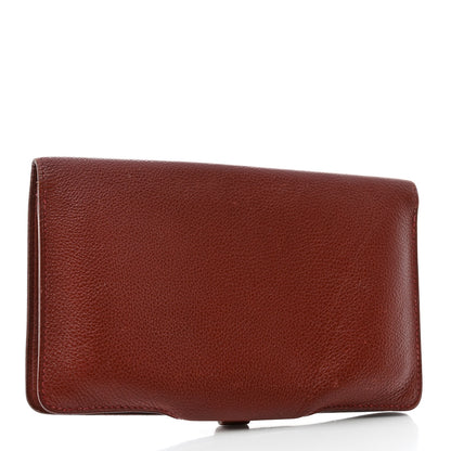 Hermes Evergrain Dogon Wallet Havane 3 of 13
