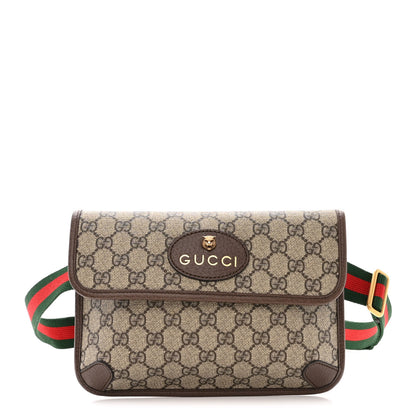 Gucci GG Supreme Monogram Neo Vintage Web Belt Bag Brown 1 of 11