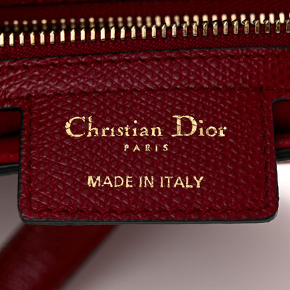 Christian Dior Grained Calfskin Saddle Bag Red 6 of 10