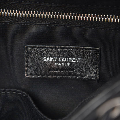 Saint Laurent Calfskin Y Quilted Monogram Small Loulou Backpack Black 7 of 10