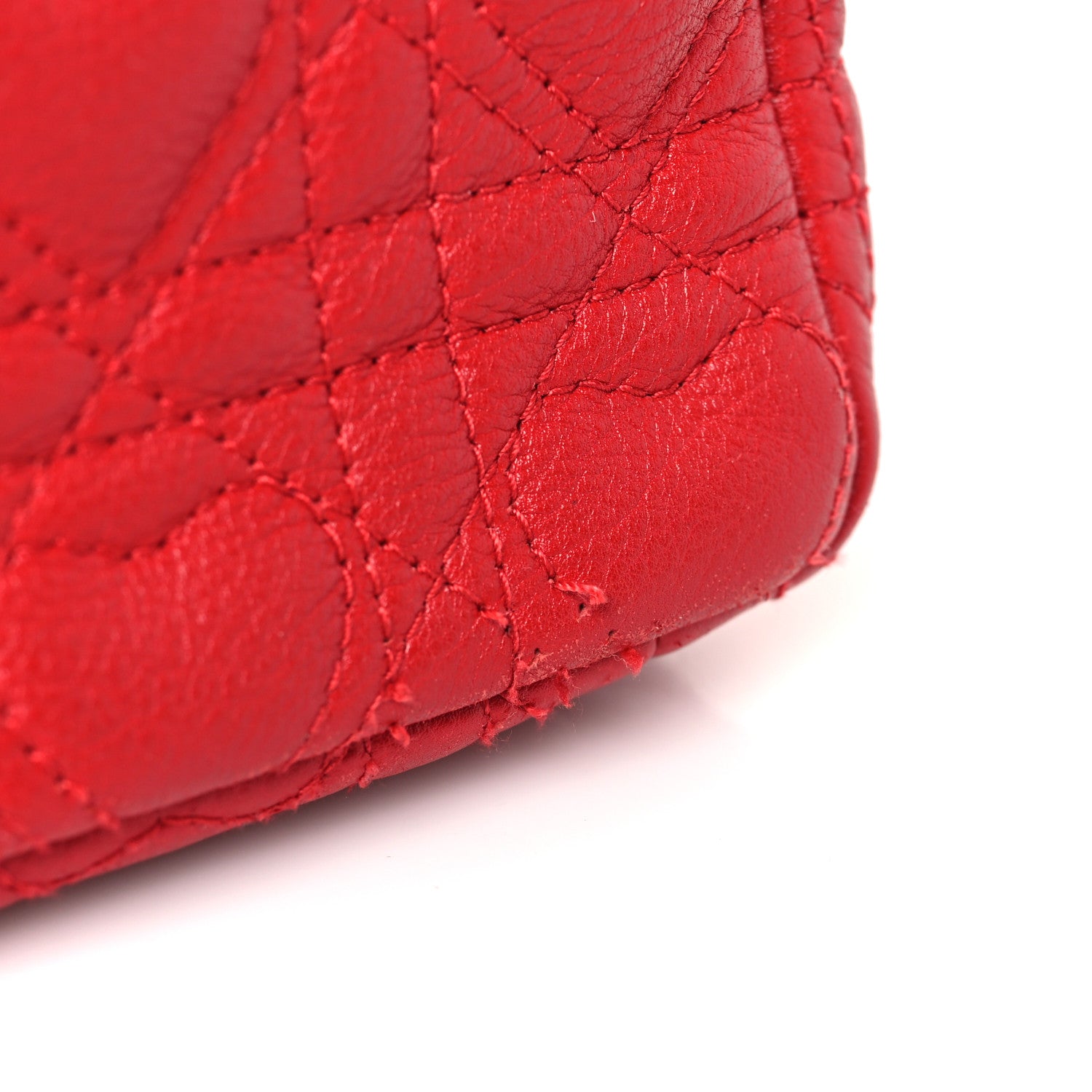 Christian Dior Calfskin Cannage Dioramour Small Caro Bag Bright Red 10 of 10