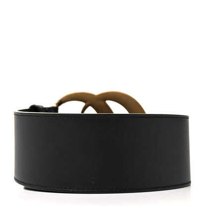 Gucci Calfskin Crystal Double G 55mm Belt 85 34 Black 2 of 5