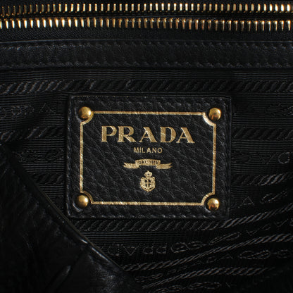 Prada Vitello Daino Shopping Tote Nero Black 6 of 10