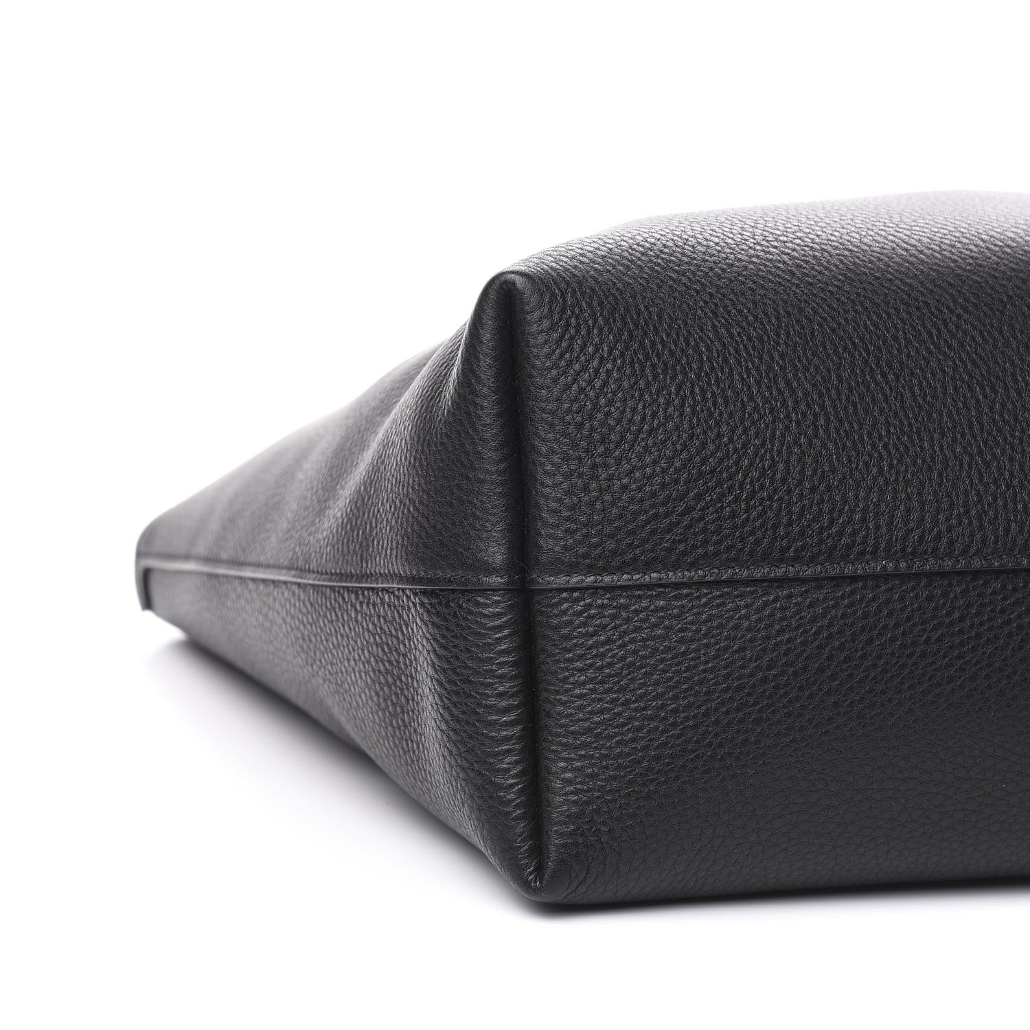 Prada Vitello Daino Etiquette Shopping Bag Black 8 of 10